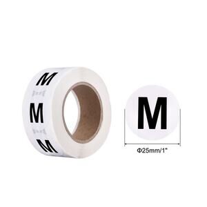x120 "Thank you" BLACK‎ sticker shipping supplies